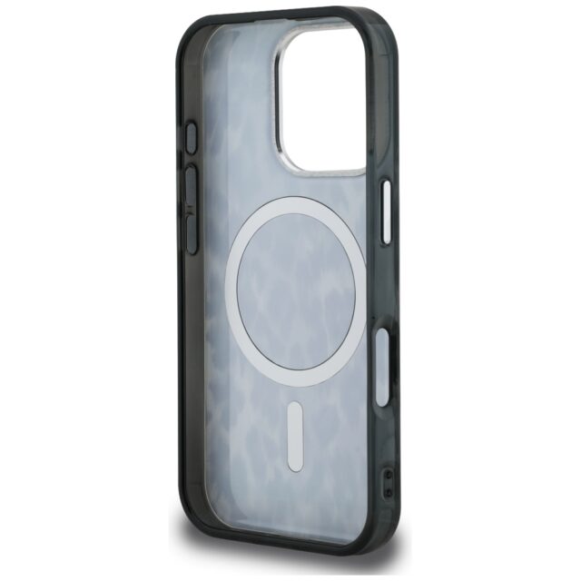 Case Karl Lagerfeld IML Leopard Pattern  MagSafe for iPhone 16 Pro Max black - imagine 7