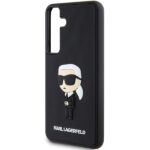 Karl Lagerfeld KLHCS24S3DRKINK S24 S921 black hardcase 3D Rubber Ikonik - imagine 6