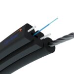 Aerial flat fiber optic cable 1F | S-NOTKSP, single mode, 1J, G.657A1, 0,6kN, 5,2mm | Fiberhome