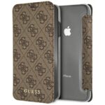 Guess GUFLBKI65GF4GBR iPhone Xs Max brown book 4G Charms Collection