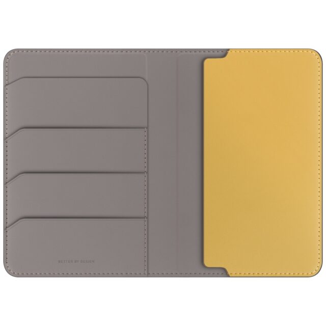Passport Case UNIQ Belmont RFID gray yellow - imagine 2