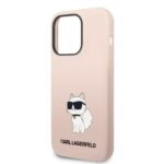 Karl Lagerfeld KLHCP14LSNCHBCP iPhone 14 Pro 6,1" hardcase pink Silicone Choupette - imagine 6