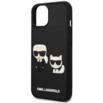 Karl Lagerfeld KLHCP14S3DRKCK iPhone 14/ 15 / 13 6,1" black hardcase Karl&Choupette Ikonik 3D - imagine 6