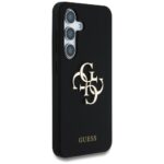 Case Guess Silicone Big 4G Logo Bottom Script Samsung Galaxy S25 black - imagine 4
