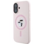 Karl Lagerfeld KLHMP16MSCMKCRHP iPhone 16 Plus 6.7" pink hardcase Silicone Karl&Choupette Head - imagine 2