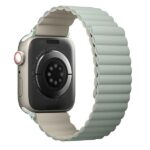 UNIQ Revix Strap Apple Watch Series 1-8/SE/SE2/SE3 38/40/41mm Reversible Magnetic green-beige - imagine 3
