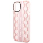 Karl Lagerfeld KLHCP14SHKLSPCP iPhone 14/ 15 / 13 6,1" hardcase pink Mono Vertical Stripe - imagine 6