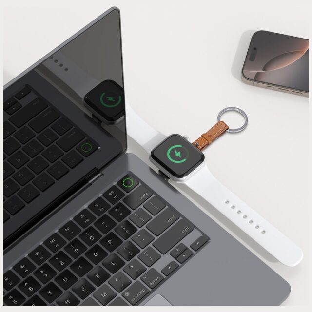 Inductive charger 4smarts for Apple Watch, silver - imagine 8