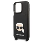 Karl Lagerfeld KLHCP13XSAKHPK iPhone 13 Pro Max 6,7" hardcase Saffiano Metal Karl Head - imagine 6