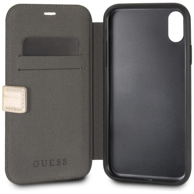 Guess GUFLBKPXIGLGO iPhone X/Xs gold book Iridescent - imagine 3