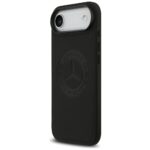 Mercedes Leather Vintage Logo MagSafe Case for iPhone Air Black - imagine 2