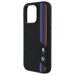BMW BMHMP16L23SCUK iPhone 16 Pro 6.3" black hardcase Silicone Cut Tricolor Lines MagSafe - imagine 6