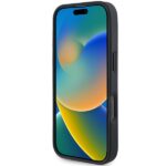 BMW BMHMP16L23PUPDK iPhone 16 Pro 6.3" black hardcase M Perforated Tricolor Line MagSafe - imagine 5