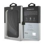 Mercedes MEBKP15X8ROLK iPhone 15 Pro Max 6.7" Black Bookcase Leather Wave Pattern - imagine 7