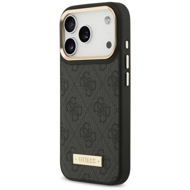 Guess 4G Logo Plate MagSafe Case for iPhone 17 Pro Black - imagine 2