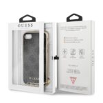 Guess GUHCI8GF4GGR iPhone 7/8/SE 2020/ SE 2022 grey hard case 4G Charms Collection - imagine 7