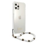 Guess GUHCP12LKPSWH iPhone 12 Pro Max 6,7" Transparent hardcase White Pearl - imagine 4