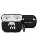 Karl Lagerfeld KLACAPSILGLBK AirPods Procover black Silicone Ikonik