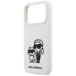 Case Karl Lagerfeld Silicone K&C Sketch  & Logo MagSafe for iPhone 17 Pro white - imagine 6