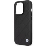 BMW BMHCP14L22RQDK iPhone 14 Pro 6.1" case blackk Leather Quilted - imagine 6