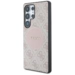 Case Guess 4G Round Patch Classic Logo MagSafe to Samsung Galaxy S25 Ultra pink - imagine 2
