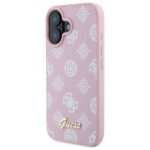 Guess GUHMP16SPGPYSP iPhone 16 6.1" pink hardcase Peony Script MagSafe - imagine 2