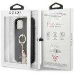 Guess GUHCN58RSSABK iPhone 11 Pro black hard case Saffiano with ring stand - imagine 7