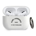 Karl Lagerfeld KLACAPSILRSGWH AirPods Pro cover white Silicone RSG