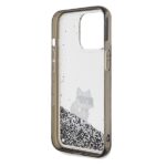 Karl Lagerfeld KLHCP13XLKCNSK iPhone 13 Pro Max 6.7" transparent hardcase Liquid Glitter Choupette - imagine 7