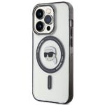 Karl Lagerfeld KLHMP15LHKHNOTK iPhone 15 Pro 6.1" transparent hardcase IML Karl`s Head MagSafe - imagine 2