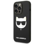 Karl Lagerfeld KLHMP14XSLCHBK iPhone 14 Pro Max 6,7" hardcase black Silicone Choupette Head Ma - imagine 2
