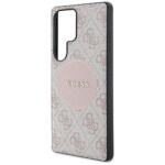 Case Guess 4G Round Patch Classic Logo MagSafe to Samsung Galaxy S25 Ultra pink - imagine 6