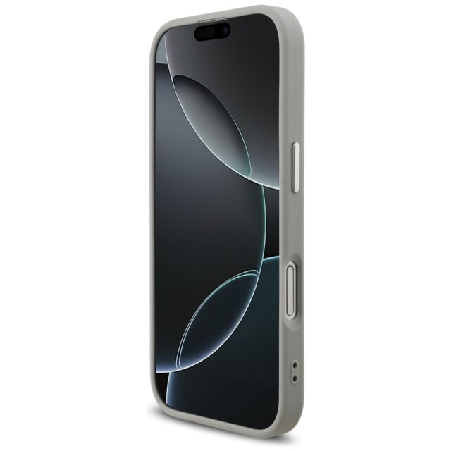 Case Guess Glitter Triangle Logo MagSafe for iPhone 17 silver - imagine 5