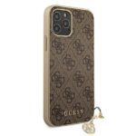 Guess GUHCP12MGF4GBR iPhone 12/12 Pro 6,1" brown hardcase 4G Charms Collection - imagine 4