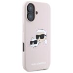 Karl Lagerfeld KLHMP16SSKCHPPLP iPhone 16 6.1" pink hardcase Silicone Double Heads Print MagSa - imagine 4