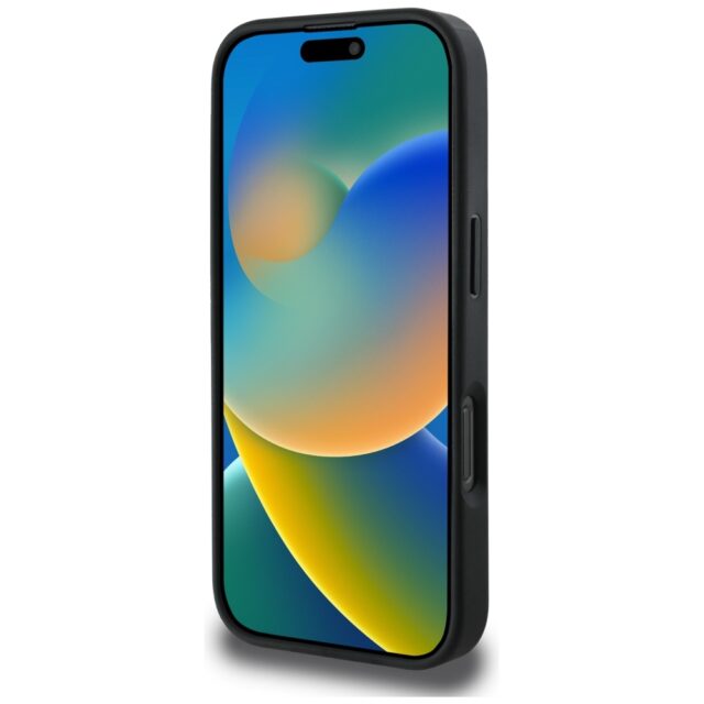 Case Guess 4G Circle Classic Logo MagSafe for iPhone 16 Pro Max black - imagine 5