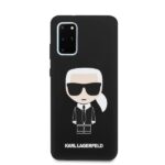 Karl Lagerfeld KLHCS67SLFKBK S20+ G985 hardcase black Silicone Iconic - imagine 3