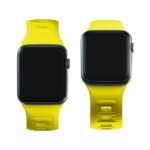 3MK Silicone Watch Strap yellow for Apple Watch 42/44/45/49mm - imagine 3