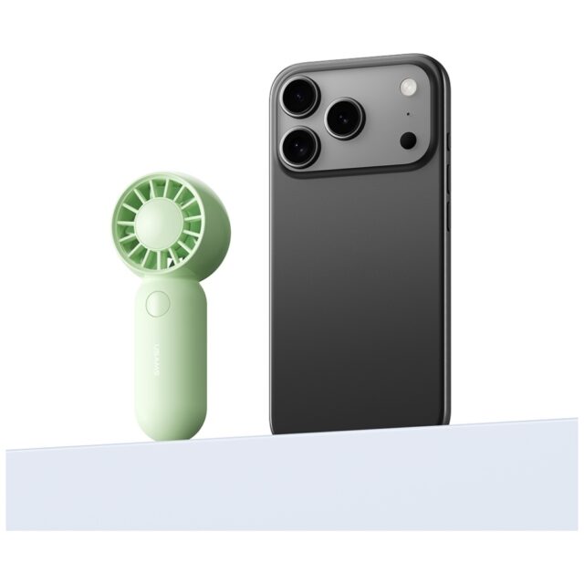 Handheld fan USAMS Mini Pocket ZB354 pink - imagine 6