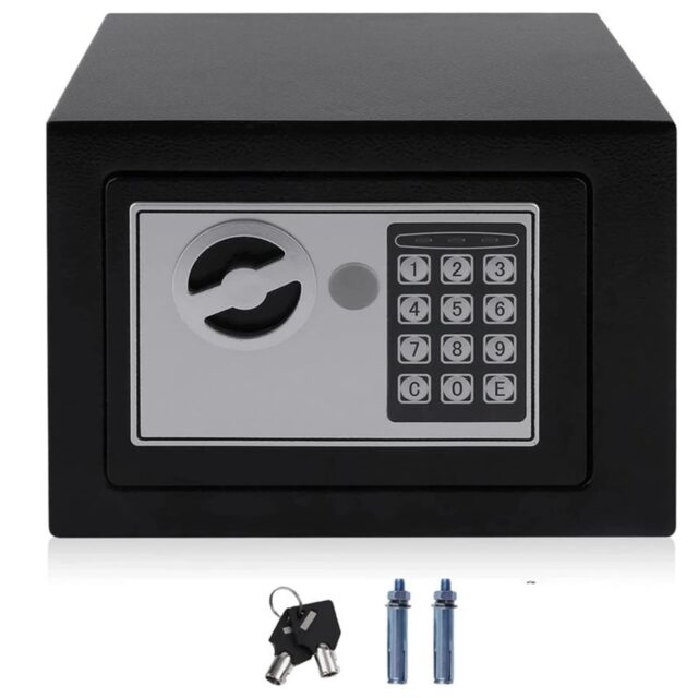 Extralink Home | Safe with electronic lock | digital code, armored box, keys, S-406 - imagine 3