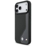 Case BMW M Carbon Logo MagSafe for iPhone 17 Pro Max anthracite - imagine 2