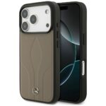 Case Mercedes Leather The Move MagSafe for iPhone 17 Pro taupe