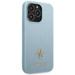 Guess GUHCP13LPS4MB iPhone 13 Pro / 13 6,1" /blue hardcase Saffiano 4G Small Metal Logo - imagine 4