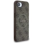Case Guess 4G Ring Classic Logo MagSafe for iPhone 16e brown - imagine 4