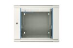 Extralink 12U 600x600 AZH Gray | Rackmount cabinet | wall mounted, swing type - imagine 2