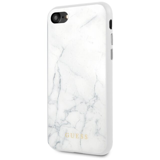 Guess GUHCI8HYMAWH iPhone 7/8/SE 2020/ SE 2022 white Marble - imagine 2
