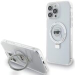 Karl Lagerfeld KLHMP15LHMRSKHH iPhone 15 Pro 6.1" white hardcase Ring Stand Karl Head MagSafe
