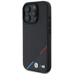 BMW BMHMP16L23PUDTK iPhone 16 Pro 6.3" black hardcase M Carbon Tricolor Line MagSafe - imagine 2