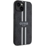Guess GUHMP14MP4RPSK iPhone 14 Plus / 15 Plus 6.7" black hardcase 4G Printed Stripes MagSafe - imagine 4