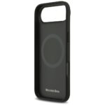 Mercedes Leather Star Pattern Stripes MagSafe Case for iPhone Air Black - imagine 7